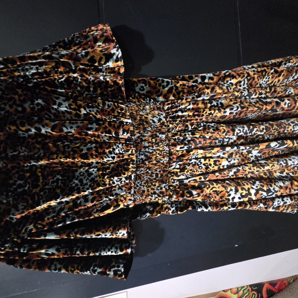 Anthropologie Leopard Print Mini Dress - Picture 6 of 8